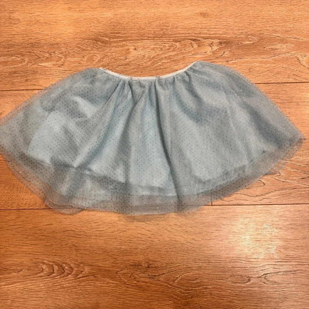 The Childrens‎ Place Baby Girls Blue Sparkle Tulle Tutu Skirt Size 3T